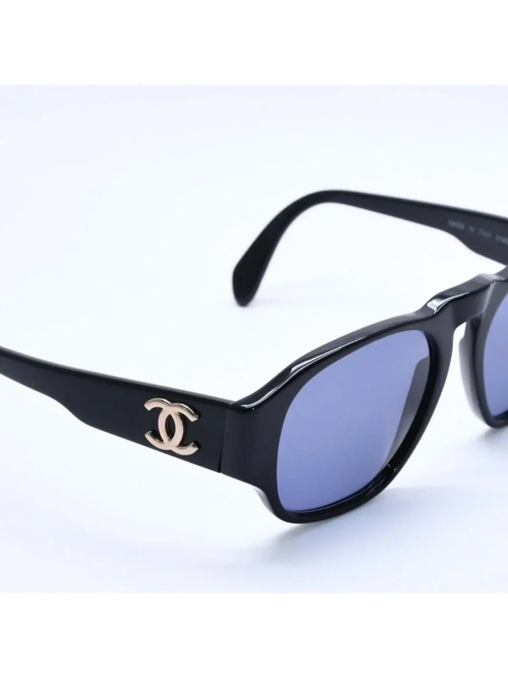 Chanel Sunglasses Eyewear CC Logo Acetate Black